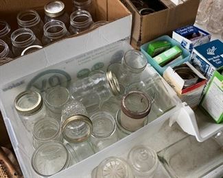 Lots of canning jars 