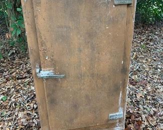 Antique Metal icebox 