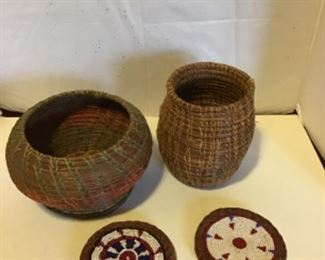 Pine straw baskets