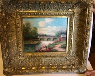 Oil painting  in great old frame