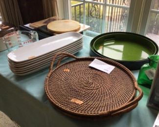 Pampered chef serving trays