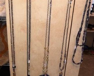 And some more necklaces! The jewelry this time is in several places in the house. 