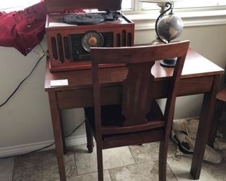 small desk and chair