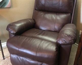 leather chaise recliner