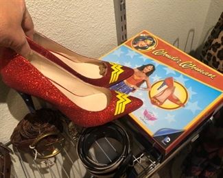 WONDER WOMAN high heels with box!