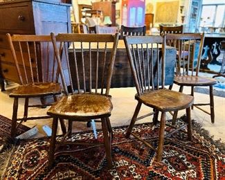 Set (4) Birdcage Windsor Chairs