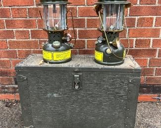 Coleman style army issued lanterns 