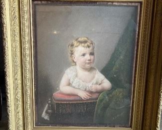 May French, Daughter of 19thC Tennessee author Lucy Virginia French.  Signed Augustin Gattinger (1825-1901) Tennessee artist.
The following is from the Jean and Alexander Heard Library, Vanderbilt University, in Nashville, Tennessee:
Augustin Gattinger was born February 3, 1825 in Munich, Germany and died July 18, 1903 in Nashville, Tennessee.  He was a botanist and medical doctor who, in 1901, published the first extensive catalog of the botany of his adopted state entitled Flora of Tennessee and Philosophy of Botany.  This book remains his greatest contribution to the study of botany in the South.
He arrived in the United States in 1849 after being dismissed from the University of Munich for participation in dissident student groupos and the celebration of George Washington’s birthday.  After spending some 15 years practicing medicine in Chattanooga and East Tennessee, his pro-Union sympathies forced him to flee to Nashville in 1864.  He served as an assistant surgeon in the United S