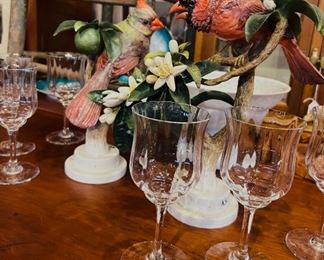 Royal Worcester Red Cardinal Pair