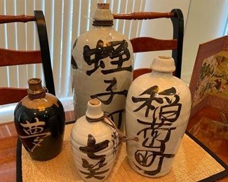 Antique Sake bottles 