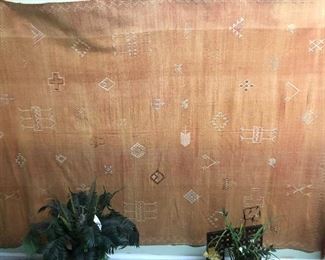 Moroccan hand made floor cloth