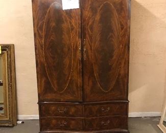 Henredon "Kensington " flame mahogany armoire