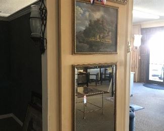 John Richard Trumeau Mirror.   Mirror and painting all one piece 