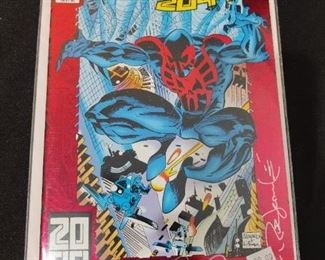 2- Spider-Man 2099 #1 (Newsstand) VF ; Marvel Comic Book - 2 Books are signed - $75.00 EACH