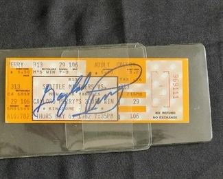 GAYLORD PERRY - AUTOGRAPHED BASEBALL GAME TICKET - SEATTLE MARINERS VS. NEW YORK YANKEES - THURSDAY, MAY 6, 1982 - 7:30PM GAME - $50.00 (NO COA)