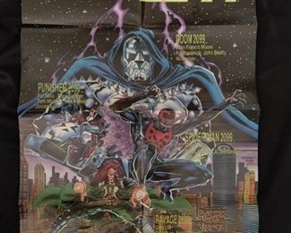 Vintage Marvel Comics 2099 Promo Poster: Doom, Spider-Man, (1992) 22" x 32" 2 POSTERS - 1 POSTER AUTOGRAPHED W/ 2 SIGNATURES - $25.00
