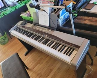 Casio PX-400 or 555 Privia 88 Key Digital Piano w/Stand & Stool and Owner's Manual - $150.00