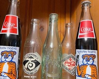 Collectible Coca-Cola & Dr Pepper bottles
