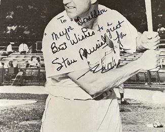 Autographed Stan Musial photo 