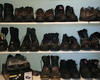 Men's work boots (most are NEW!)