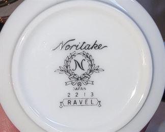 Maker's mark on Noritake "Ravel" china