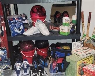 Bowling equipment (balls, shoes and bags)