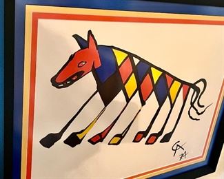 Calder.  Love the triple colorful mat.