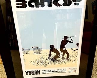 Banksy scarce exhibition poster.