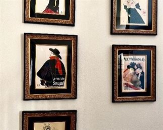 Toulouse Lautrec up the stairway.