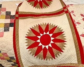 Lovely antique quilts.