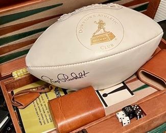 Jim Punkett signed football.
