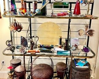 Full of kaleidoscopes!  Polage art medium large charger from Austine Studios.  