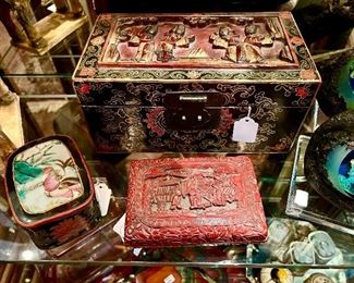 nice old cinnabar box.