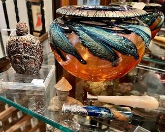 Charles Lotton art glass bowl.