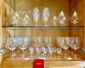 Baccarat stems of various sizes.