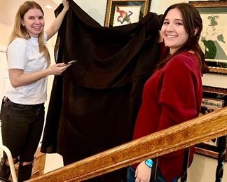 Katherine and Leslie working hard!