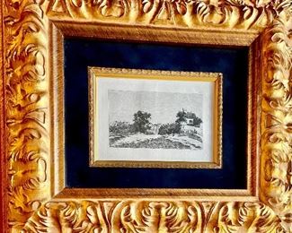 Scarce etching by Pisarro.