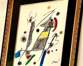Joan Miro beautiful framed lithographs.  FUN!
