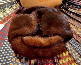 Mink fur hat