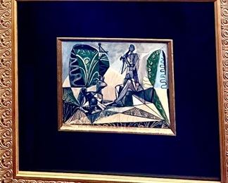 Picasso flute and goat.