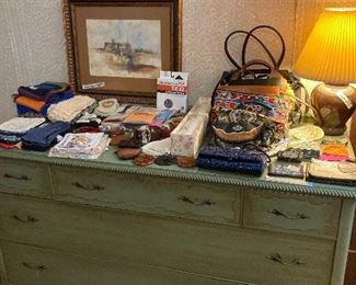 Mid-century French -style, painted dresser