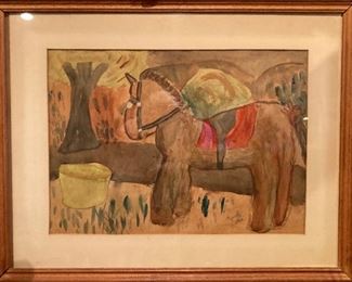 Watercolor signed “Jeremy”