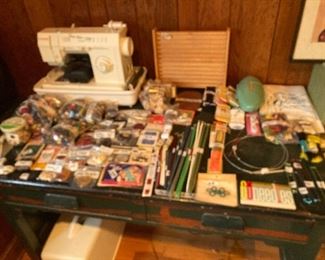 Sewing machine, sewing & knitting items
