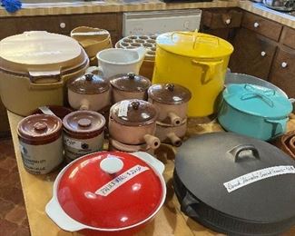 Bennington Pottery and Dansk enamel ware