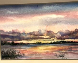 Framed Watercolor By Tom Brittain