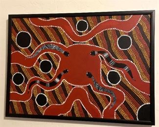 Painting Of Snakes Abstract