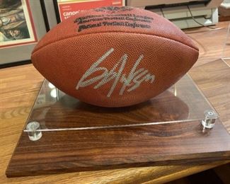 Signed Bo Jackson Football LA Raiders