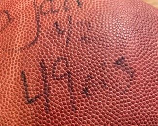 Signed Football by Ronnie Lott 42 Of 49ers
