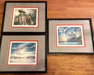 3 Small Artwork By Tom Brittain