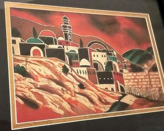 Artwork By Amman Amris Tallit Over Jerusalem